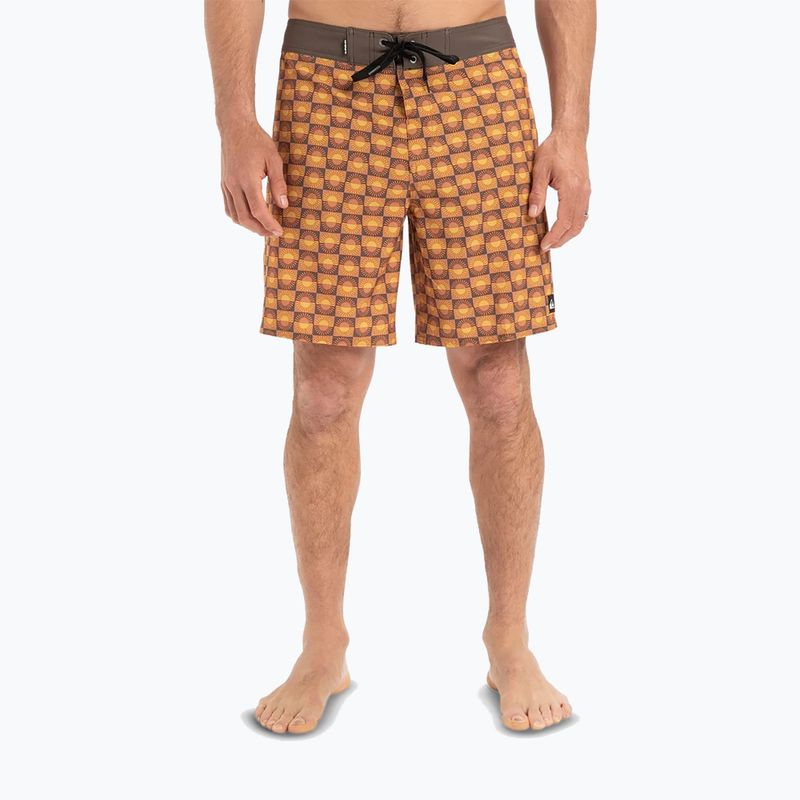 Pánske plavecké šortky Quiksilver Surfsilk Straight Leg 18" florever bran 2
