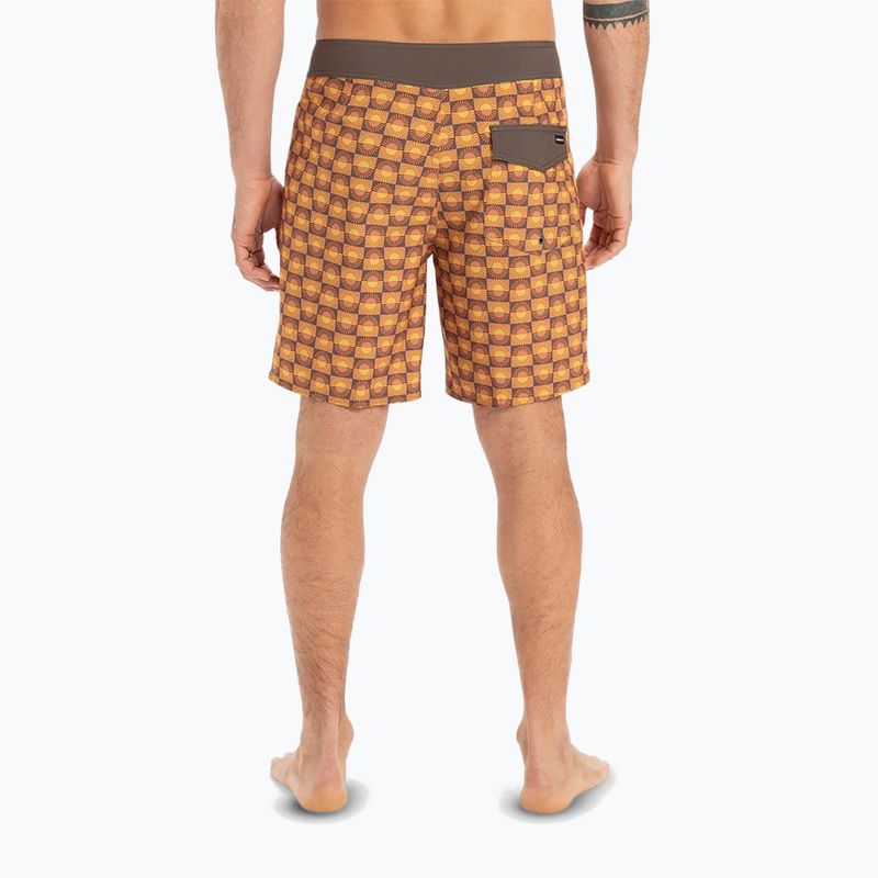 Pánske plavecké šortky Quiksilver Surfsilk Straight Leg 18" florever bran 4