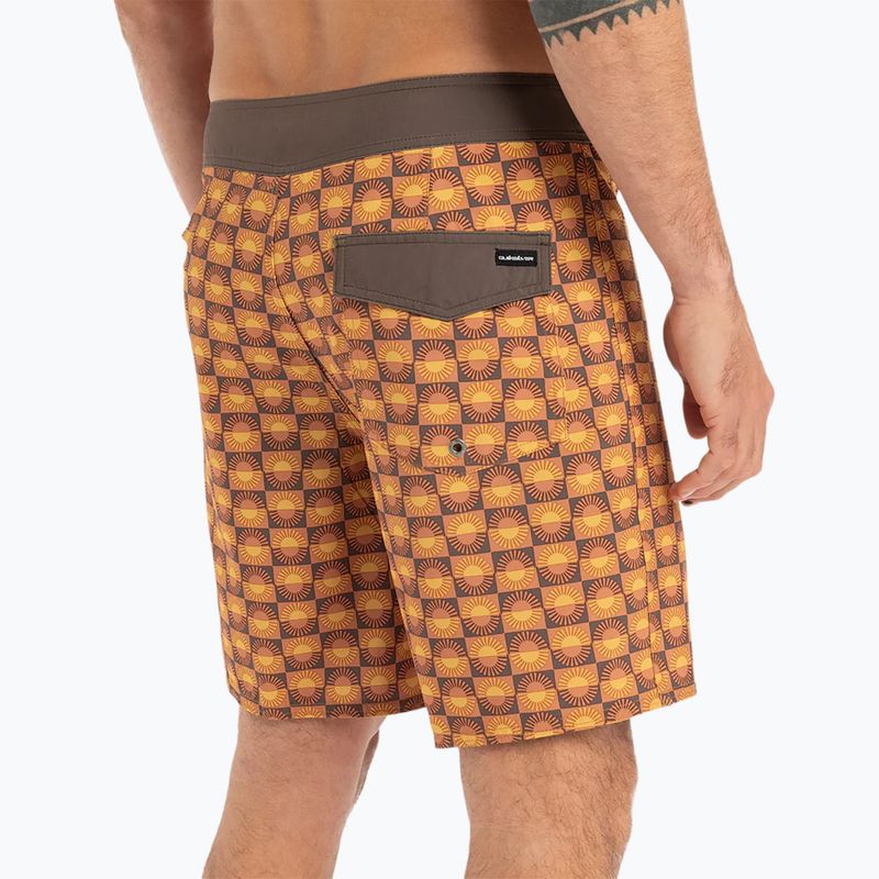 Pánske plavecké šortky Quiksilver Surfsilk Straight Leg 18" florever bran 7