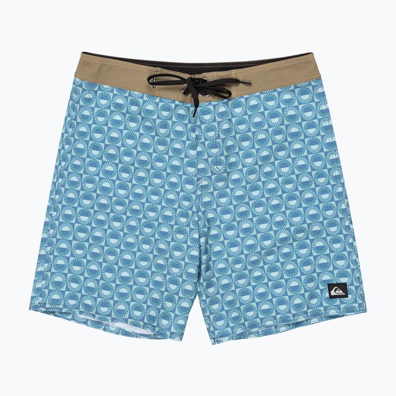 Pánske plavecké šortky Quiksilver Surfsilk Straight Leg 18" florever aquifer