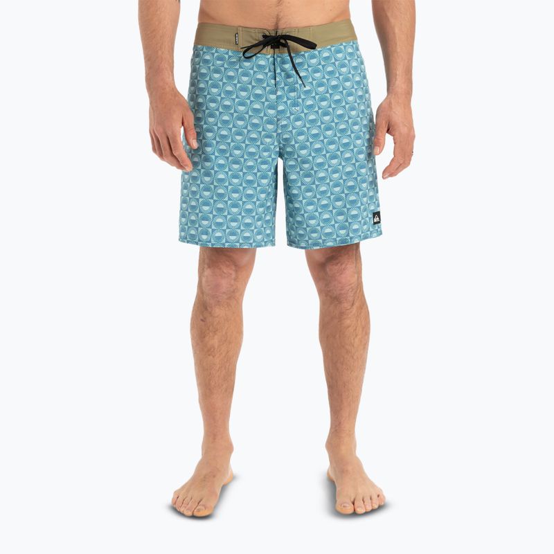 Pánske plavecké šortky Quiksilver Surfsilk Straight Leg 18" florever aquifer 3