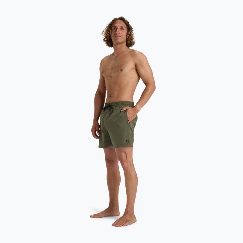 Pánske plavecké šortky Billabong All Day Layback military 4