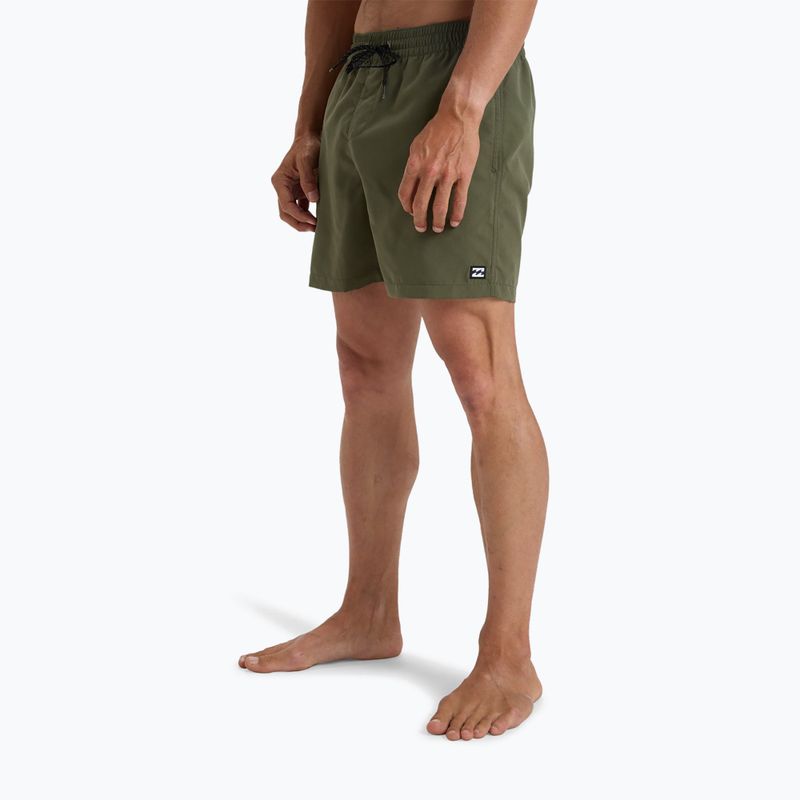 Pánske plavecké šortky Billabong All Day Layback military 6
