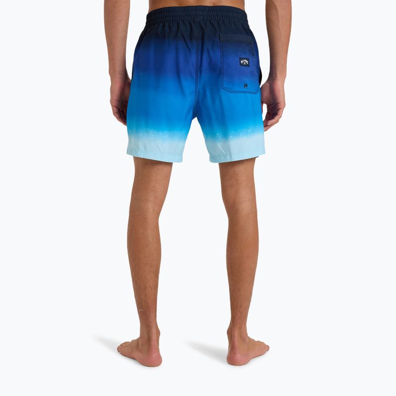 Pánske plavecké šortky Billabong All Day Fade Layback coastal blue 5