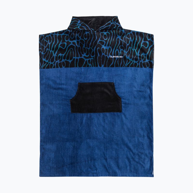Pončo Quiksilver Hoody Towel estate blue
