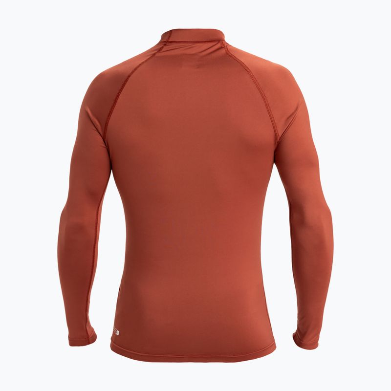 Pánsky plavecký longsleave Quiksilver Everyday UPF50 henna 2