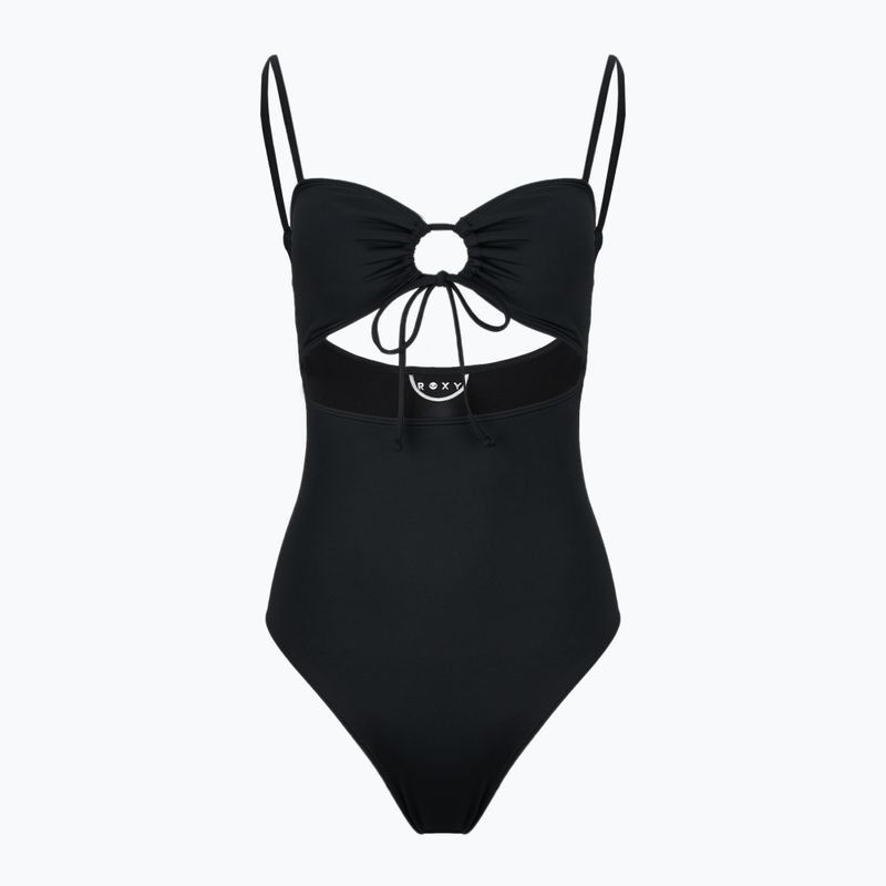 Dámske jednodielne plavky ROXY Beach Classics Fashion antracit