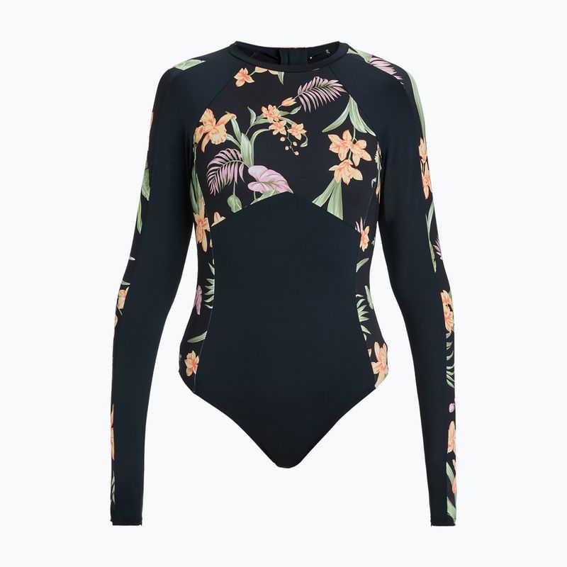 Dámske jednodielne plavky ROXY Fashion anthracite island escape