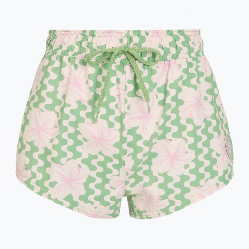 Dámske plavecké šortky ROXY No Bad Waves basil party waves yw