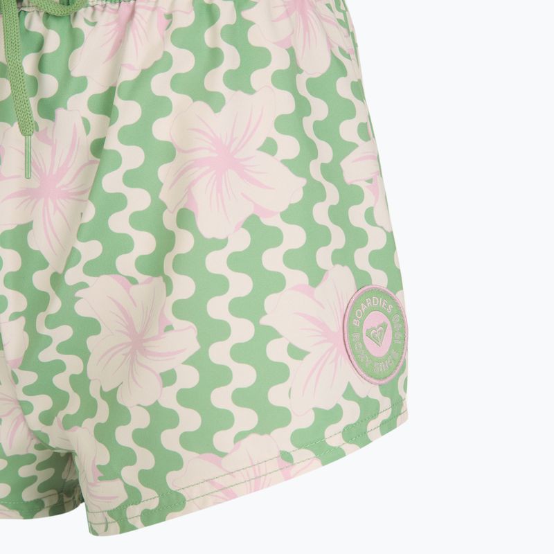 Dámske plavecké šortky ROXY No Bad Waves basil party waves yw 3