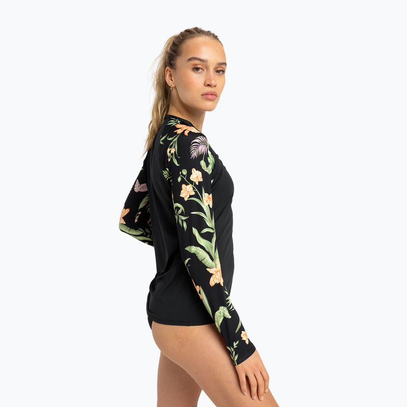 Dámsky plavecký longsleave ROXY Lycra anthracite island escape 4