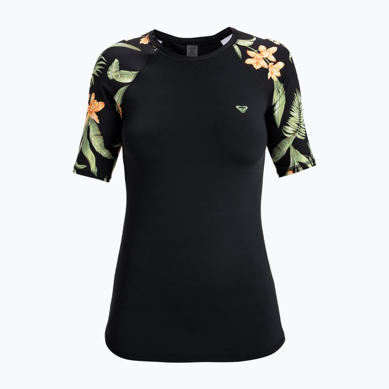 Dámske plavecké tričko ROXY Lycra Printed anthracite island escape 4