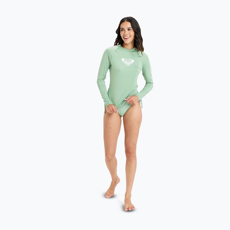 Dámske plavecké tričko longsleeve ROXY Whole Hearted basil 2