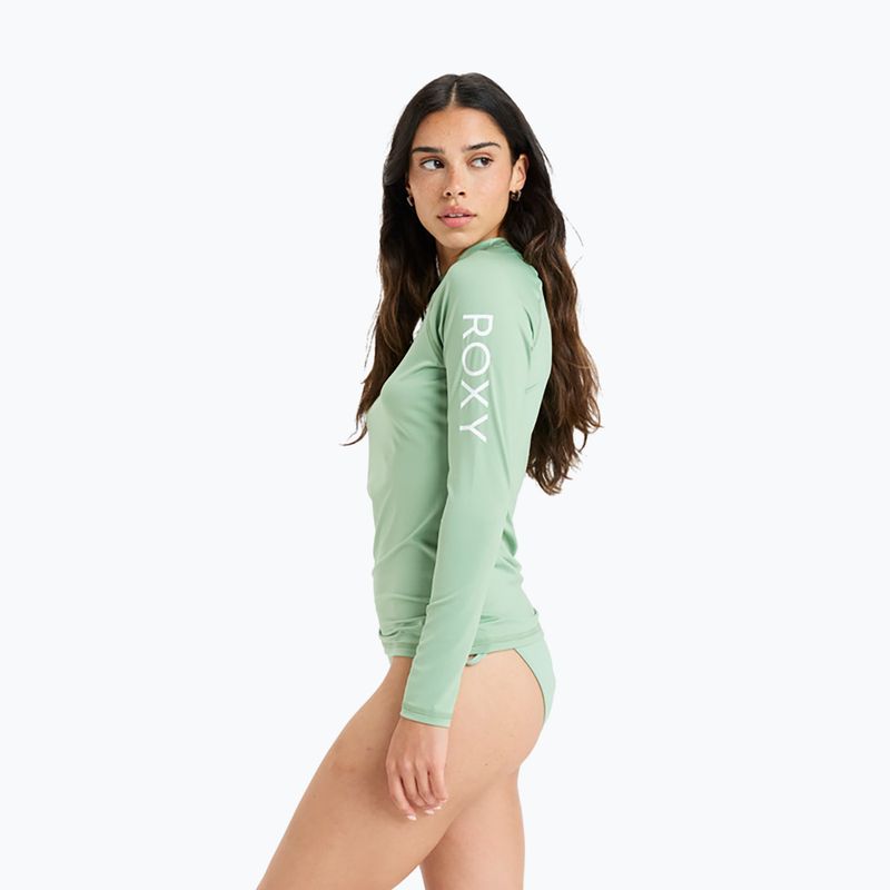 Dámske plavecké tričko longsleeve ROXY Whole Hearted basil 4