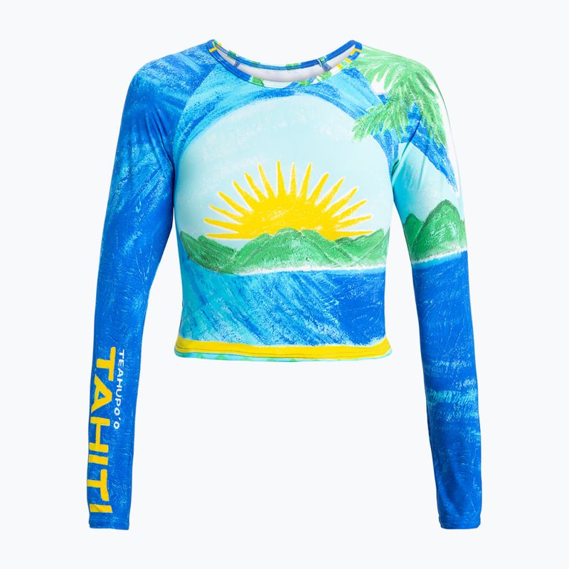 Dámsky plavecký longsleave ROXY Atlas Crop Top skyway 5