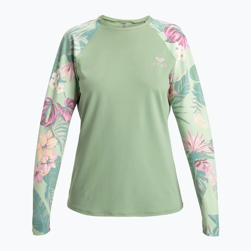 Dámske plavecké tričko longsleeve  ROXY Into The Sun foam green coastal breeze