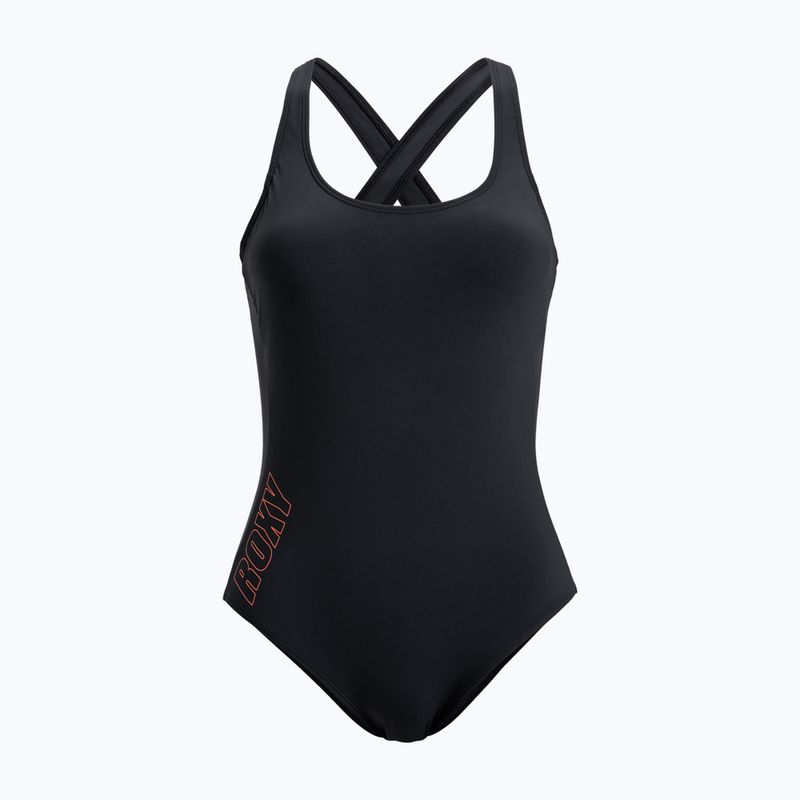 Dámske jednodielne plavky ROXY Active Solid Basic anthracite
