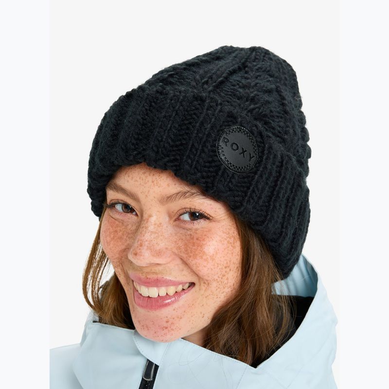 Dámska zimná čiapka ROXY Tram Beanie true black 5