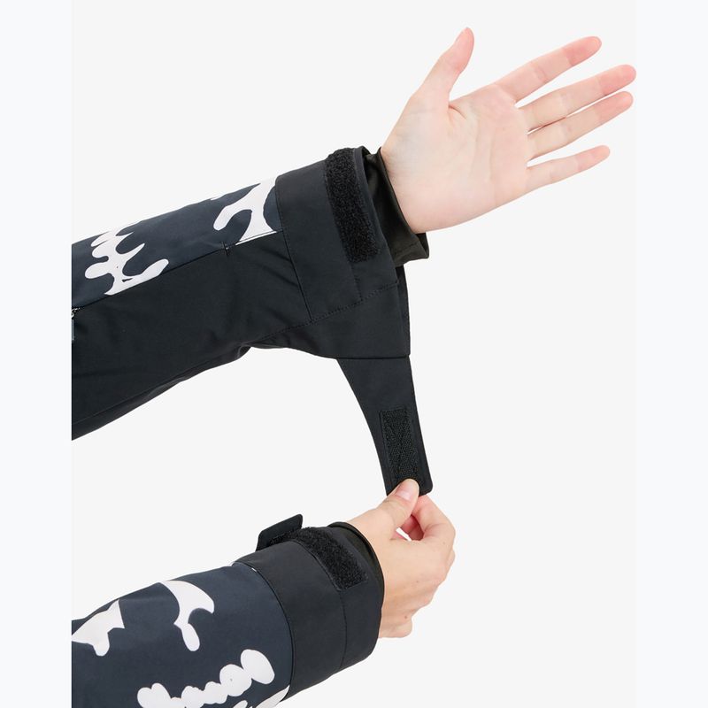 Dámska snowboardová bunda ROXY Free Jet true black/big flower 7