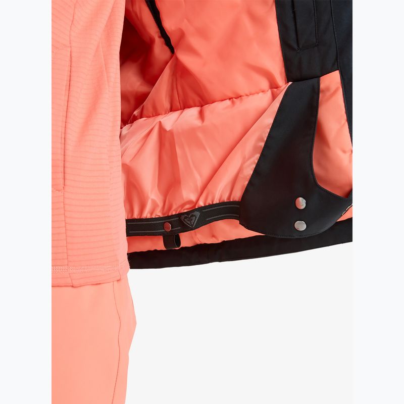 Dámska snowboardová bunda ROXY Free Jet true black/big flower 14