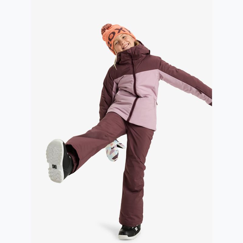 Detská snowboardová bunda ROXY Free Jet Block discreet mauve 2
