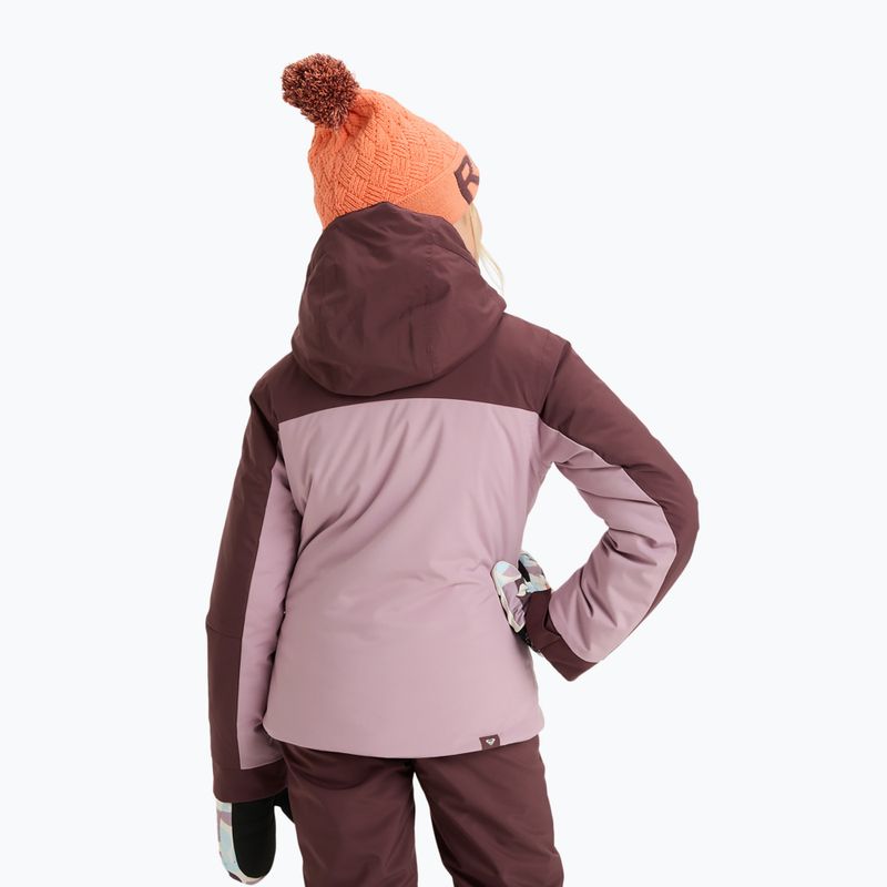 Detská snowboardová bunda ROXY Free Jet Block discreet mauve 3