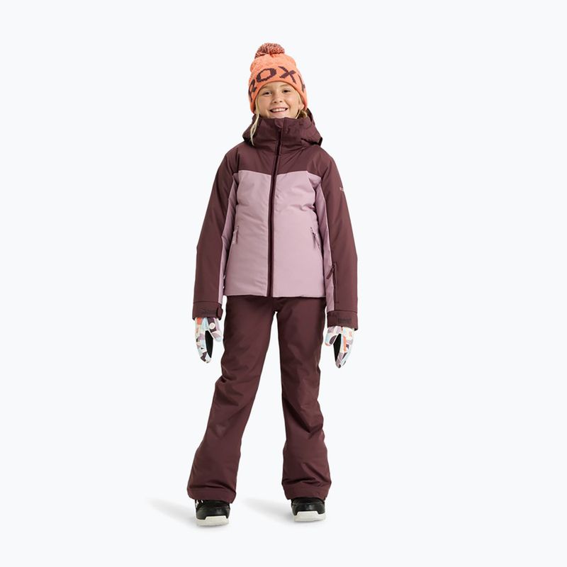 Detská snowboardová bunda ROXY Free Jet Block discreet mauve 4