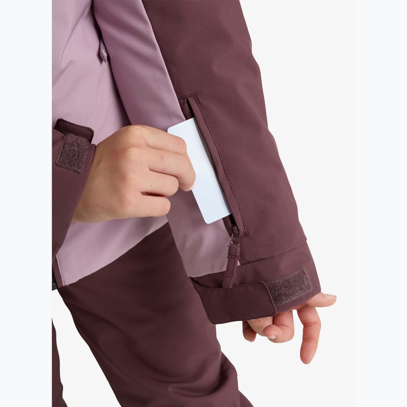 Detská snowboardová bunda ROXY Free Jet Block discreet mauve 8