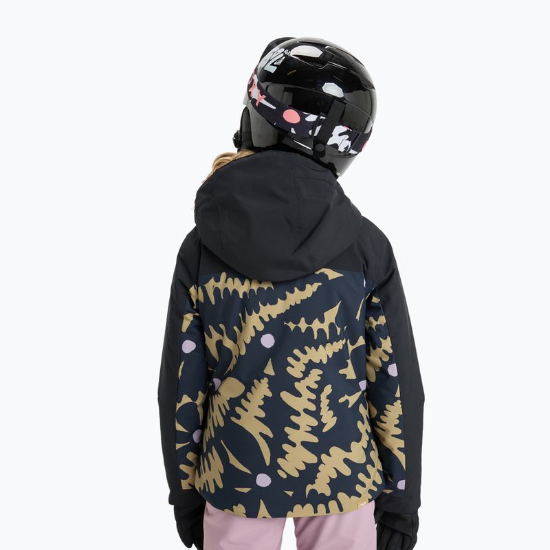 Detská snowboardová bunda ROXY Free Jet Block fennel seed big/flower rg 3