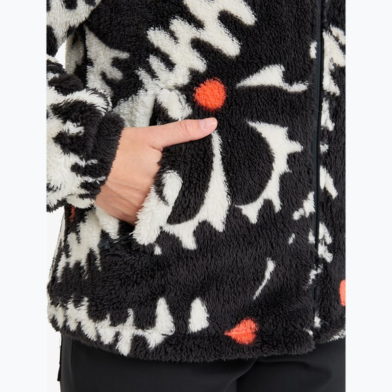 Dámska mikina ROXY Alabama true black/big flower 5