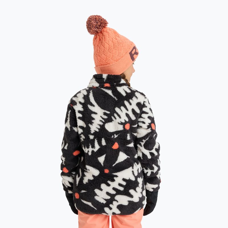 Detská mikina ROXY Alabama true black/big flower 2