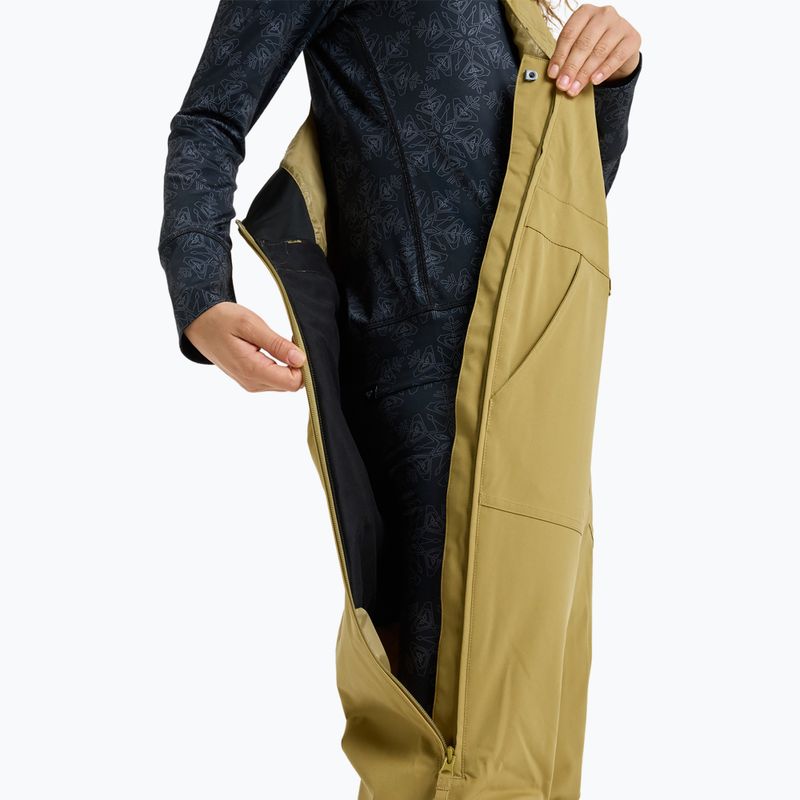 Dámske snowboardové nohavice ROXY Rideout Bib fennel seed 9