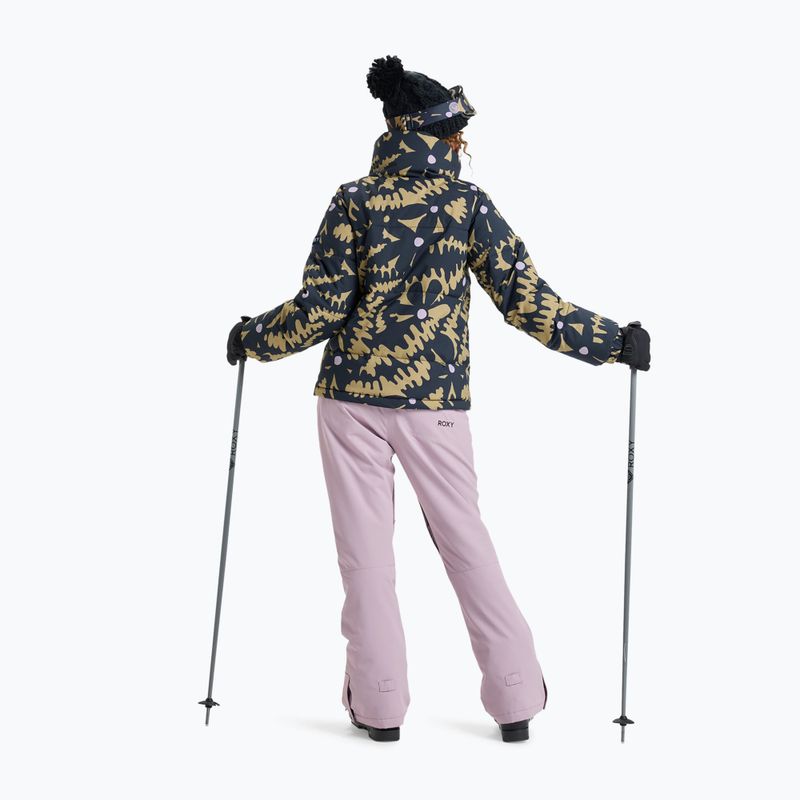 Dámska snowboardová bunda ROXY Snow Winter Rebel fennel seed/big flower 3