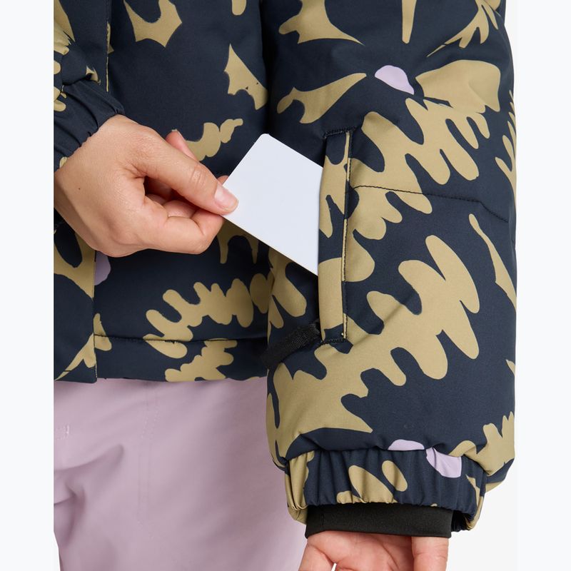 Dámska snowboardová bunda ROXY Snow Winter Rebel fennel seed/big flower 8