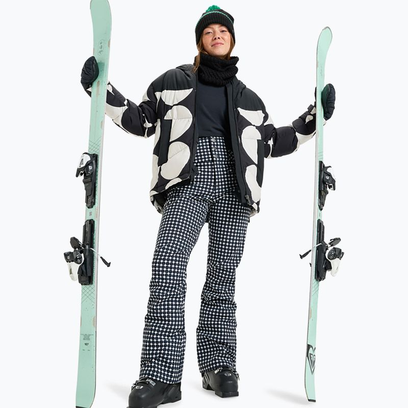 Dámske snowboardové nohavice ROXY Rising High whisper white/small dots 2
