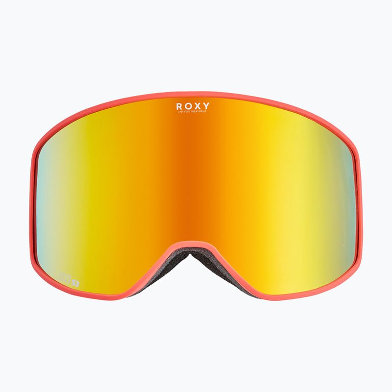 Dámske snowboardové okuliare ROXY Storm W coral chic/clux ml orange 2