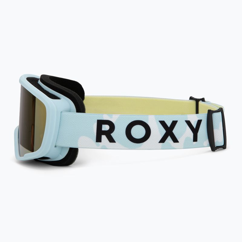 Detské snowboardové okuliare ROXY Missy big flowers/clux ml light blue 4