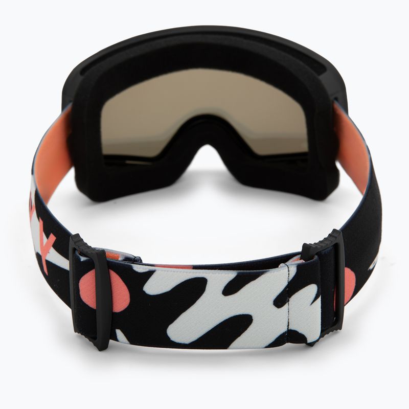 Detské snowboardové okuliare ROXY Missy big flowers/clux ml orange 3