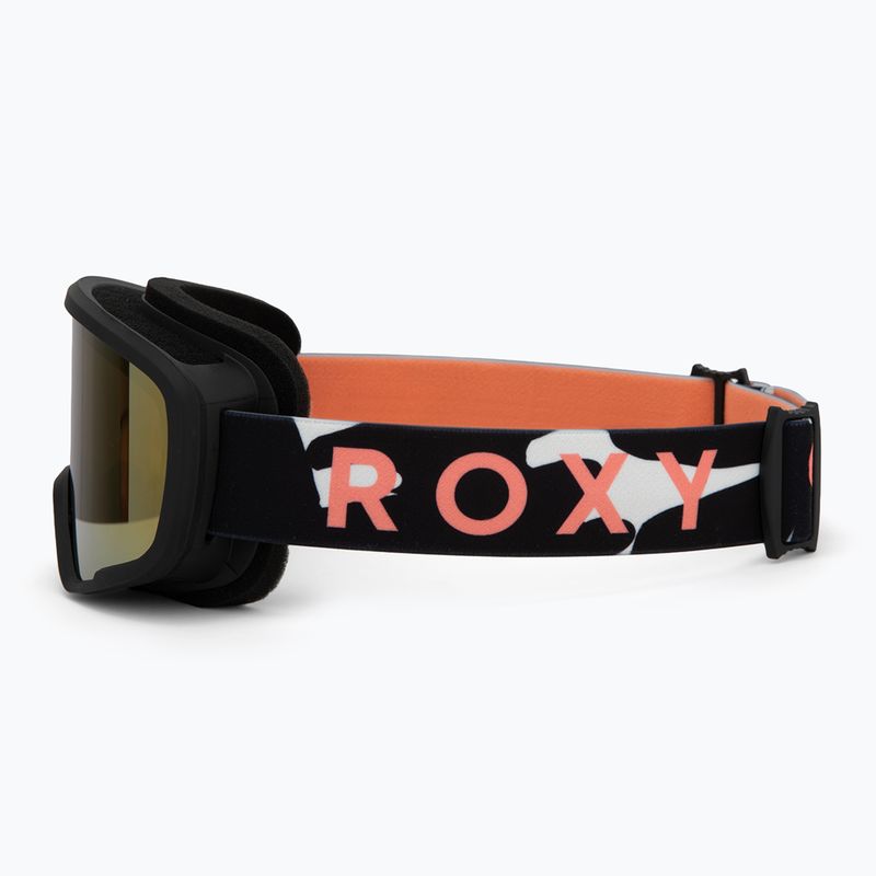 Detské snowboardové okuliare ROXY Missy big flowers/clux ml orange 4