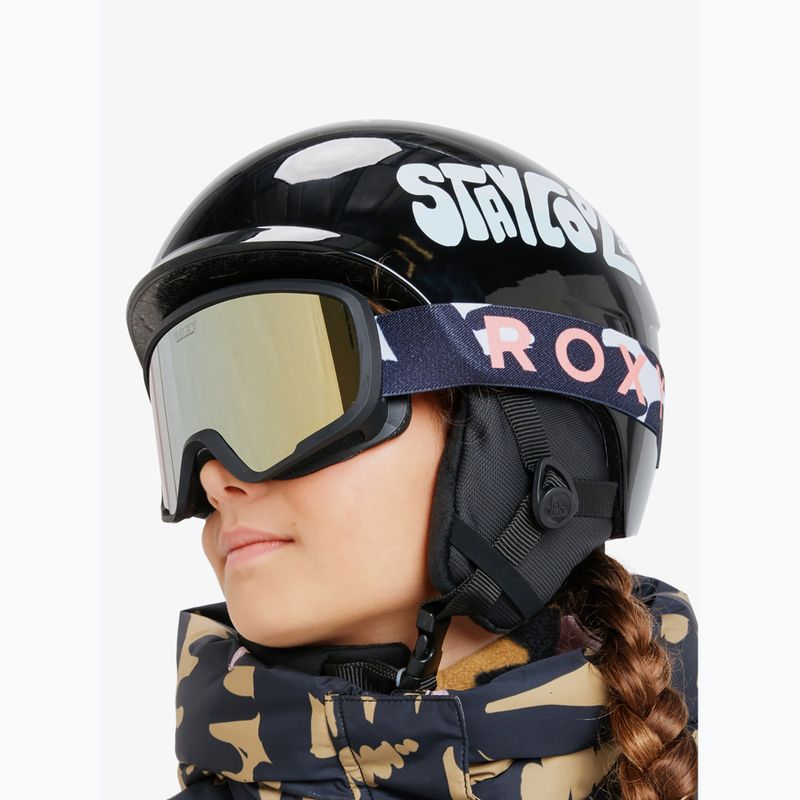 Detské snowboardové okuliare ROXY Missy big flowers/clux ml orange 12