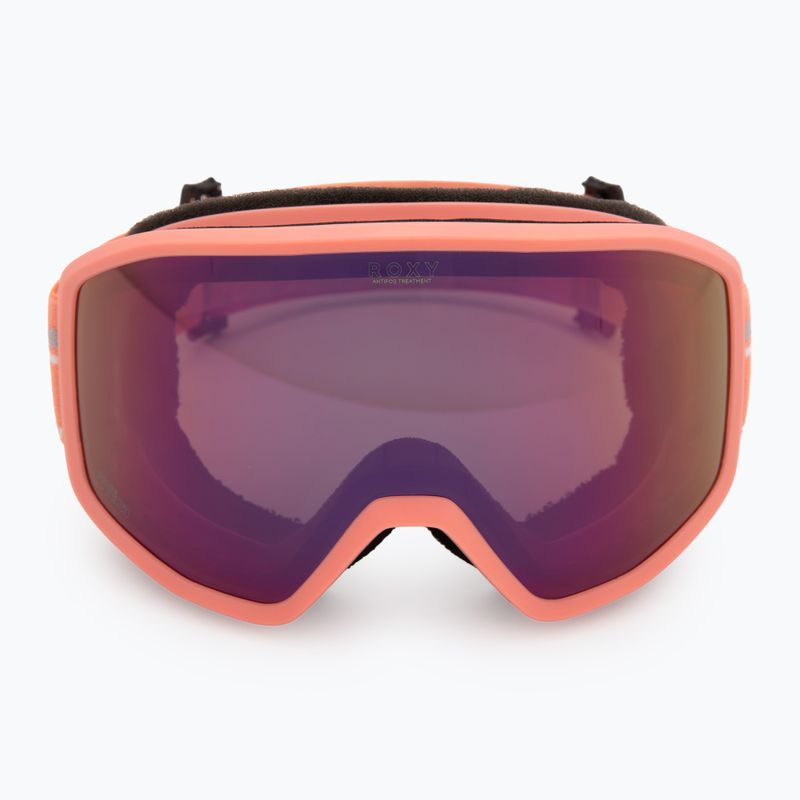 Dámske snowboardové okuliare ROXY Izzy coral chic/clux ml l purple 2