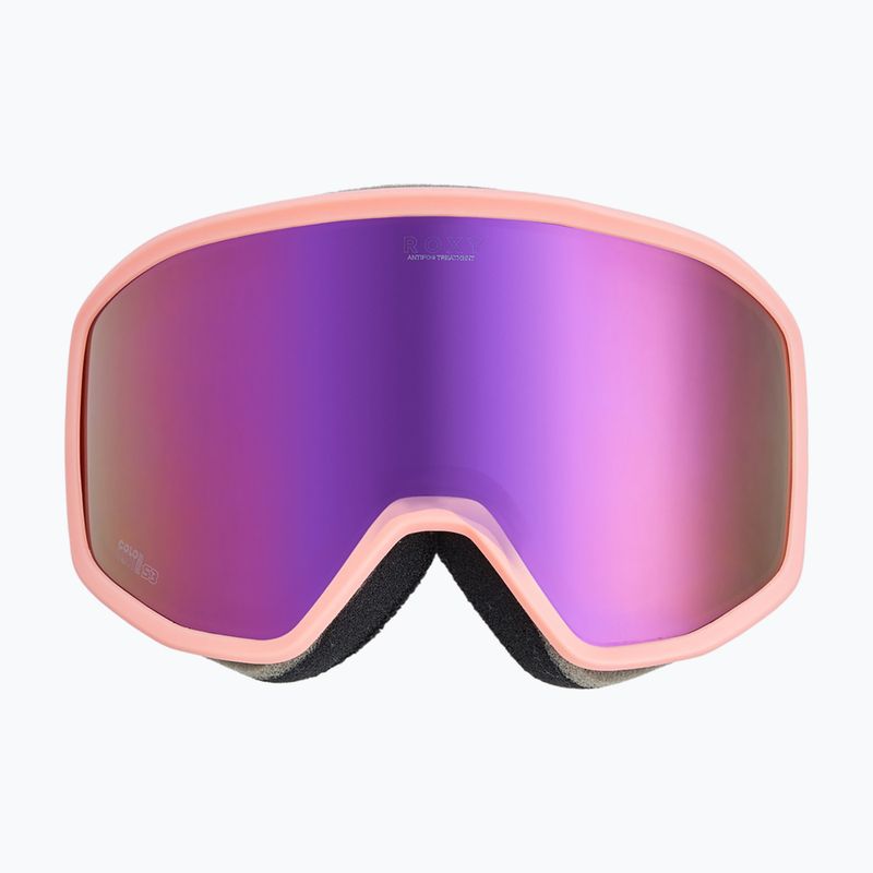 Dámske snowboardové okuliare ROXY Izzy coral chic/clux ml l purple 2