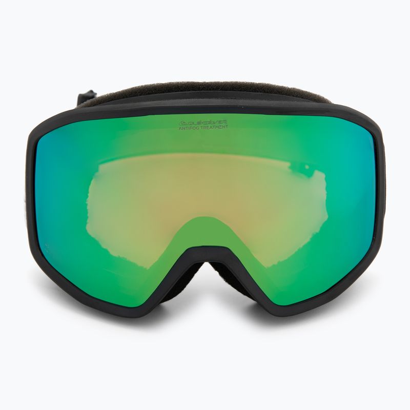 Pánske snowboardové okuliare Quiksilver Harper black/clux ml green 2