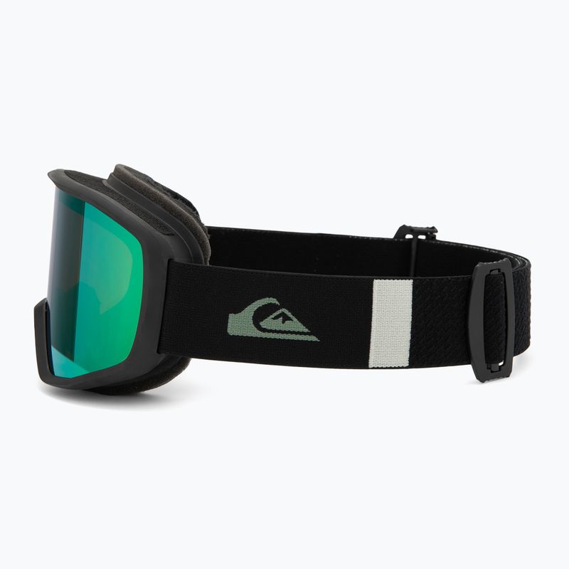 Pánske snowboardové okuliare Quiksilver Harper black/clux ml green 4