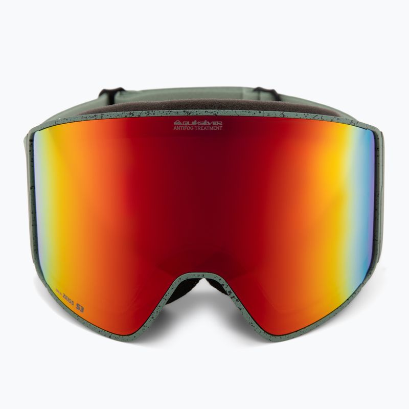 Pánske snowboardové okuliare Quiksilver Storm MG dark ivy/clux ml red 3