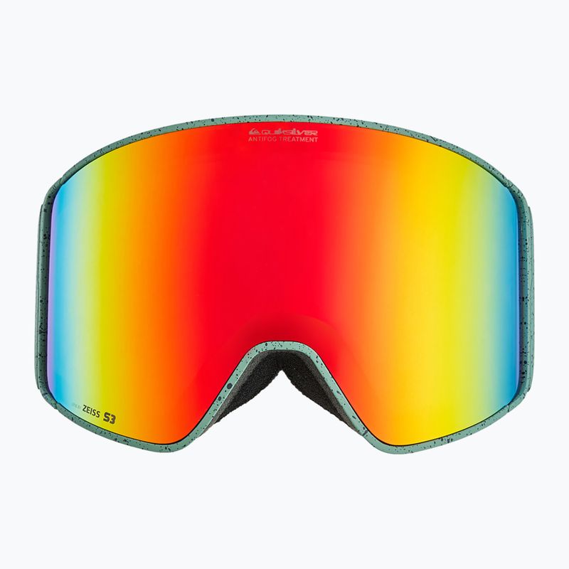 Pánske snowboardové okuliare Quiksilver Storm MG dark ivy/clux ml red 2