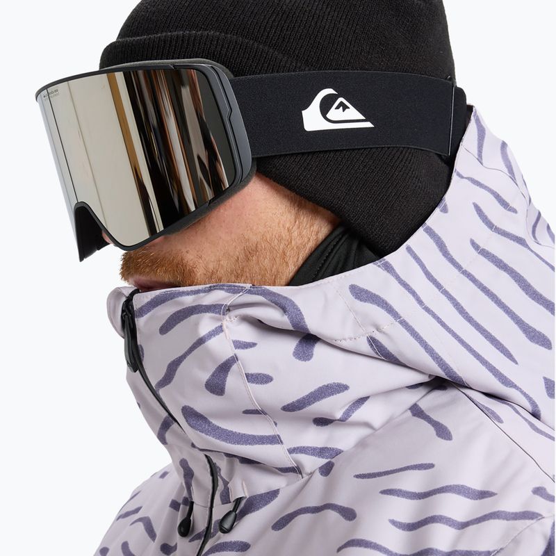 Pánske snowboardové okuliare Quiksilver Storm MG black/ black clux ml silver 7