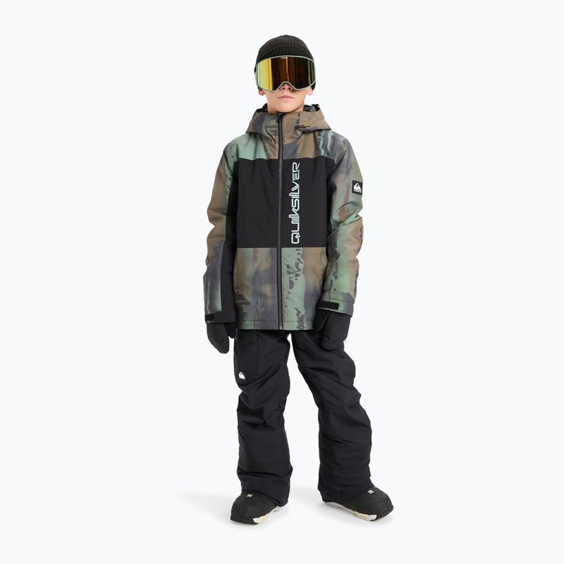 Detská snowboardová bunda Quiksilver Side Hit Block bloomfade dark ivy 2