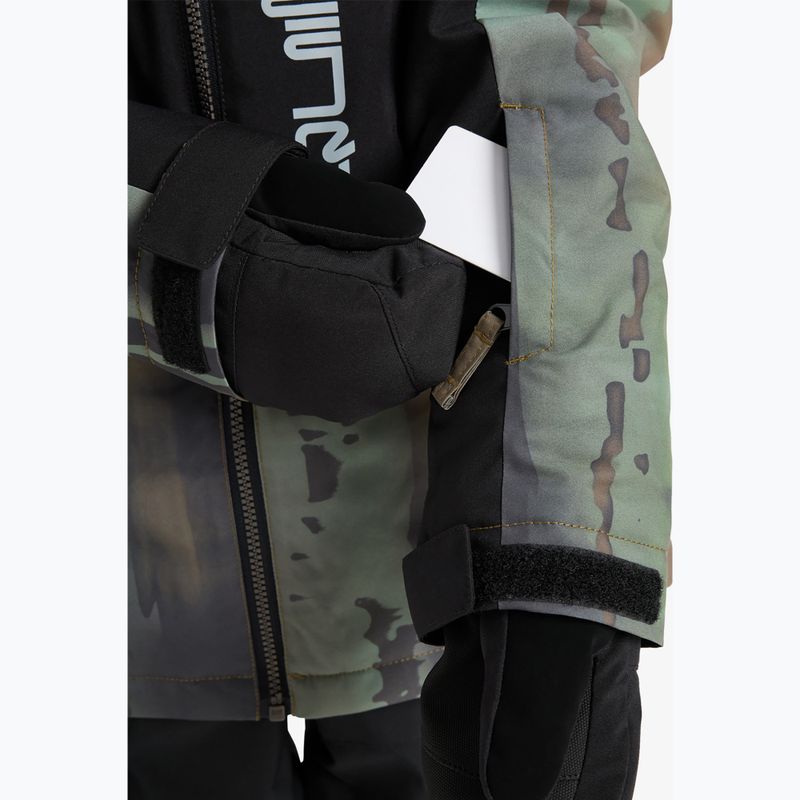 Detská snowboardová bunda Quiksilver Side Hit Block bloomfade dark ivy 6
