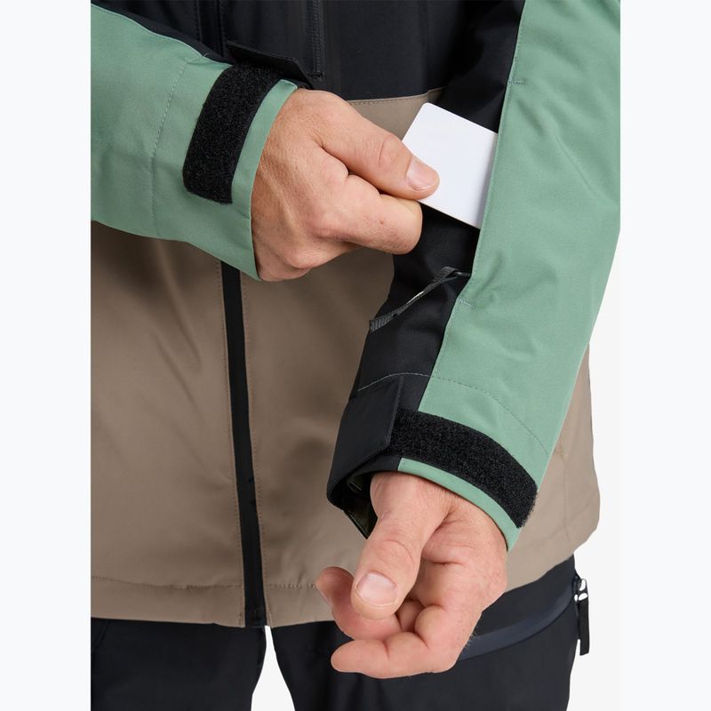 Pánska snowboardová bunda Quiksilver Sycamore Block 20K dark ivy 5